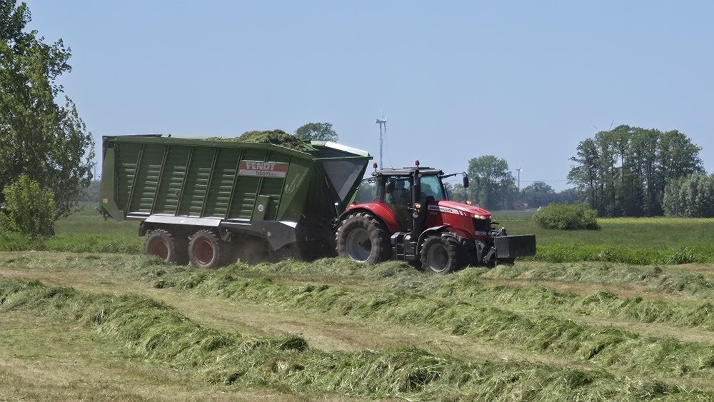 Usługi Zbioru Traw Przyczepą Samozbierającą Fendt tigo 75