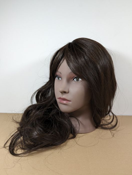 Peruka brązowa damska czekoladowa długie włosy ok 60 cm fale