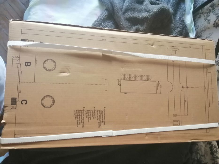 Esquentador a gaz natural novo