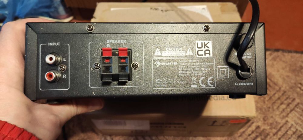 Стереопідсилювач Auna Amp4 BT SE (Bluetooth, USB, SD, пульт)