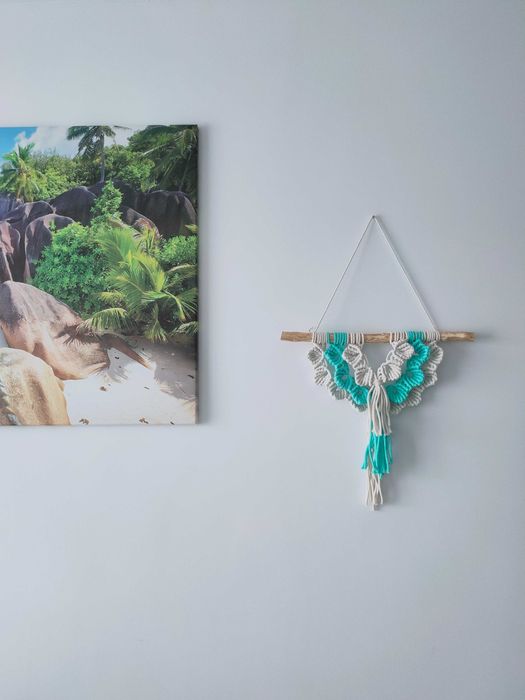 Makrama muszelki rękodzieło