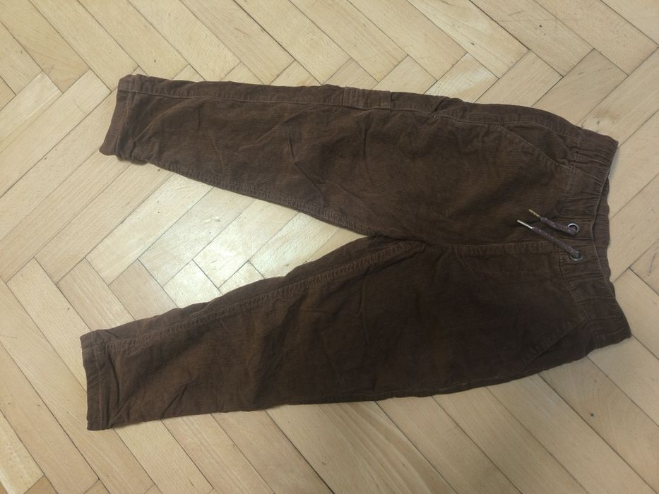 Spodnie sztruks ciepłe