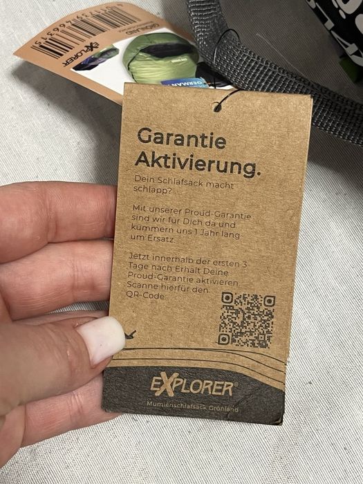 Спальний мішок EXPLORER GRÖNLAND, новий