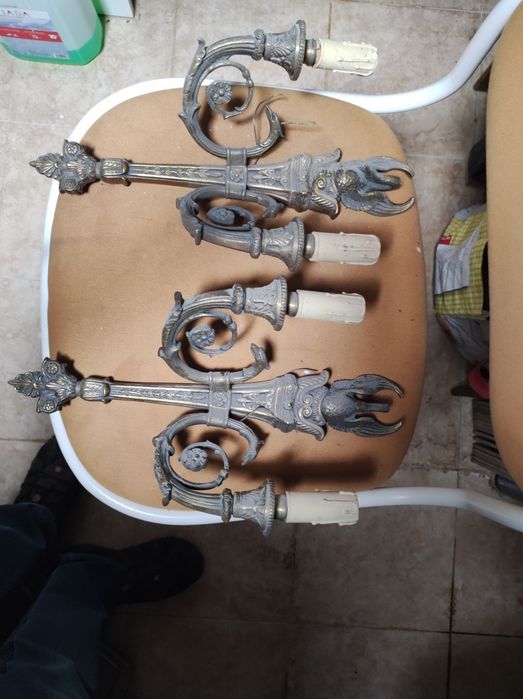 Candeeiro antigo de cobre