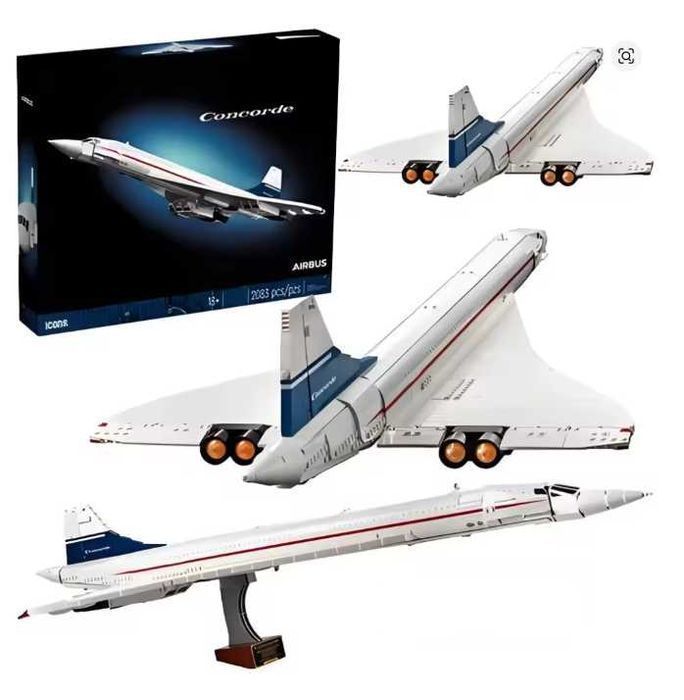 ‼️КОЛЬОРОВА КОРОБКА‼️ Concorde AIRBUS сумісний з Лего 2083д(Код 1121)