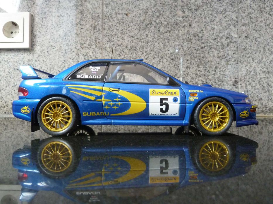 1:18 AutoArt, Subaru Impreza WRC 1999, Rally Monte Carlo, Minichamps