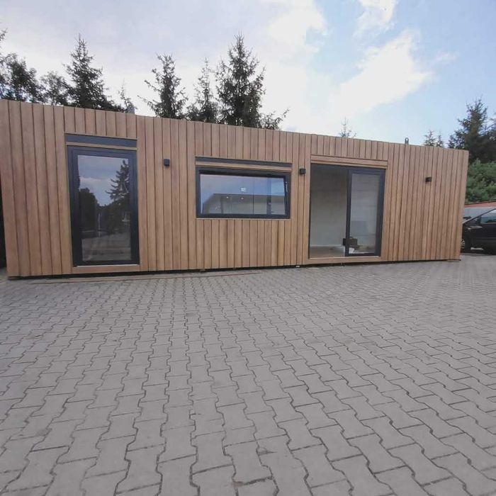 Kontener mieszkalny całoroczny pawilon biurowy kosmetyczny usługowy