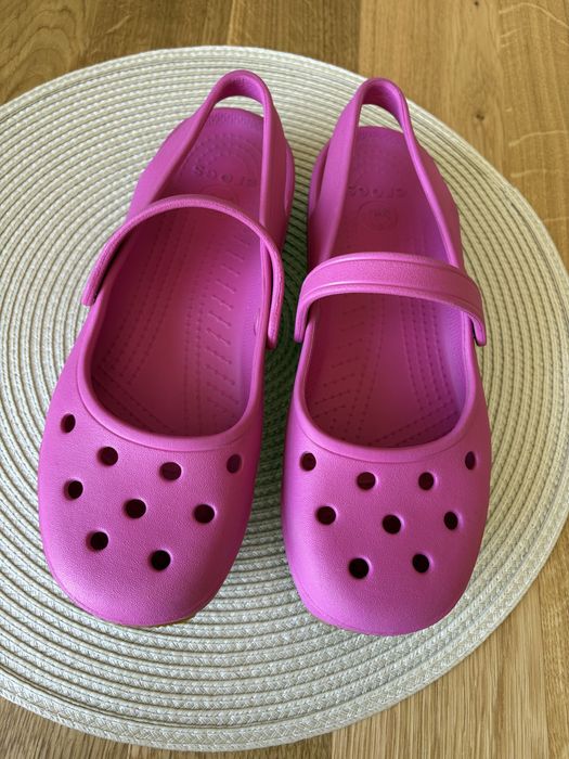 Crocs sandały w6 różowe 36 porzadne