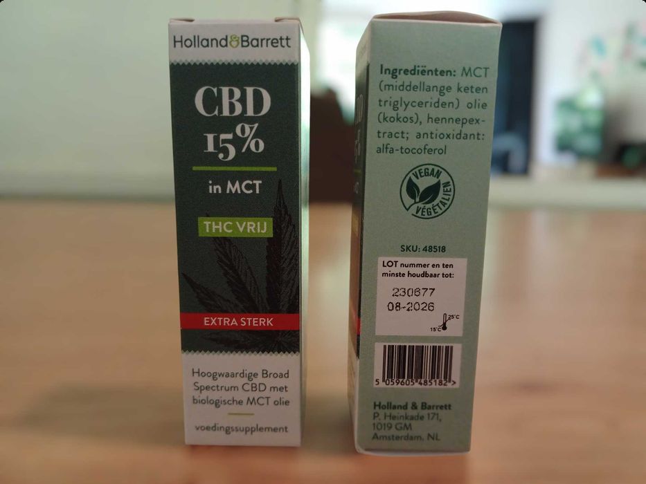Holland & Barrett Olejek CBD 15% 10ml Oryginalny