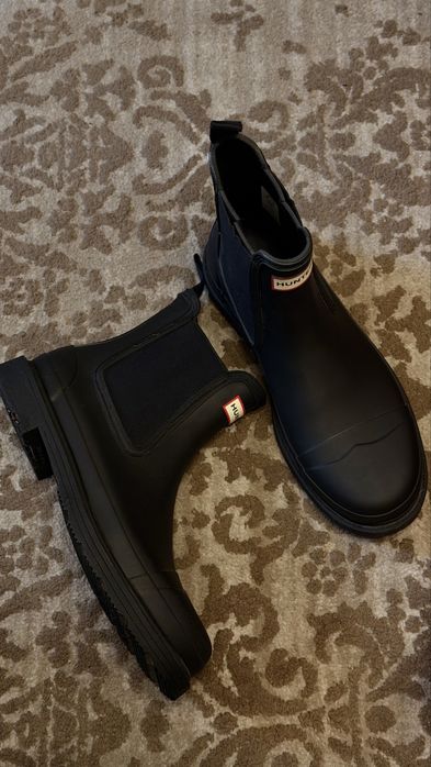 Гумові чоботи Hunter CHELSEA COMMANDO BOOT короткі челсі