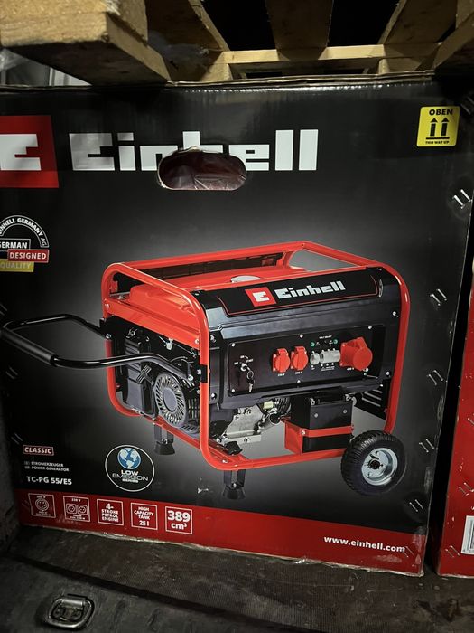 Трифазний Генератор бензиновый Einhell TC-PG 55/E5 трифазний 7500 Вт