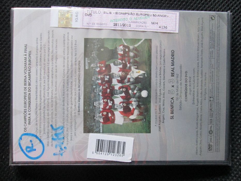 Benfica Bicampeão Europeu (1962/2012)