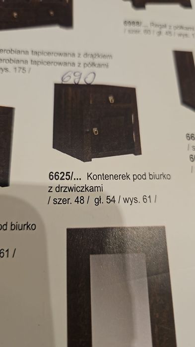 Szafka nocna kolonialna drewniana Polaszek 2 sztuki