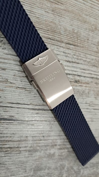 Pasek kauczukowy Breitling do zegarka 22 lub 24 mm Navitimer / Avenger