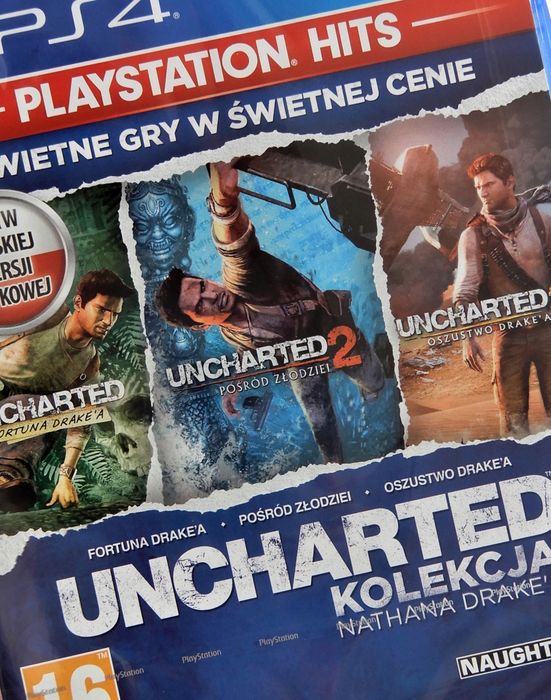 3 GRY Uncharted Kolekcja Nathana Drake PS4 FULL PL
