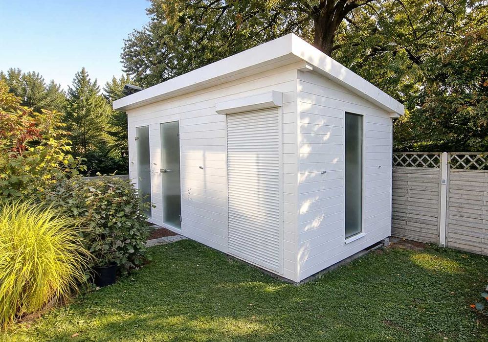 Nowoczesny domek drewniany premium, ogrodowy, rekreacyjny 3 x 6 m,