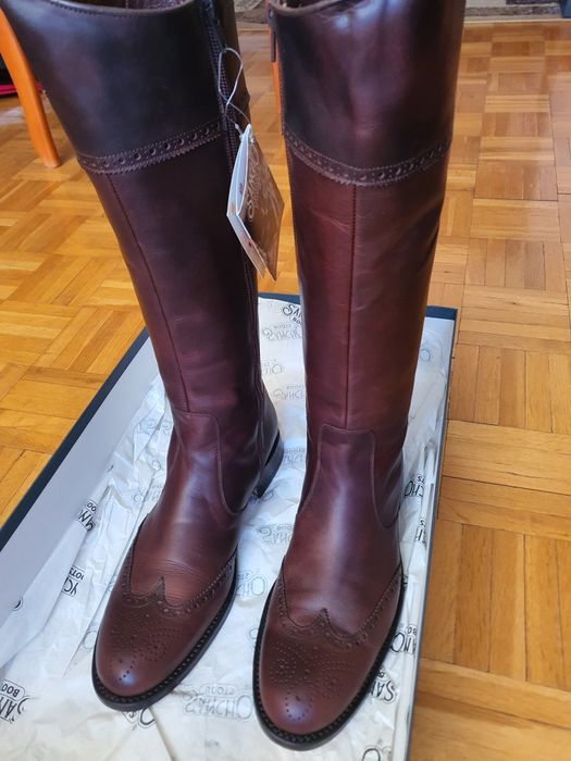 Buty w stylu jazdy konnej -nowe kowbojki SANCHO