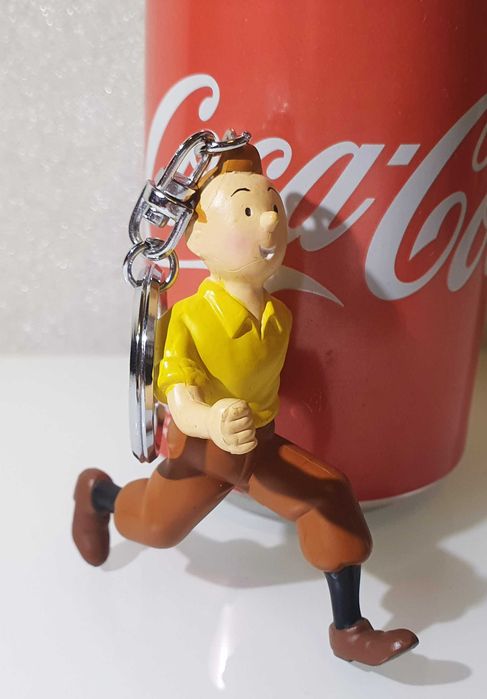 Vintage PVC Keychain ~ "TINTIN" ~ 1980s