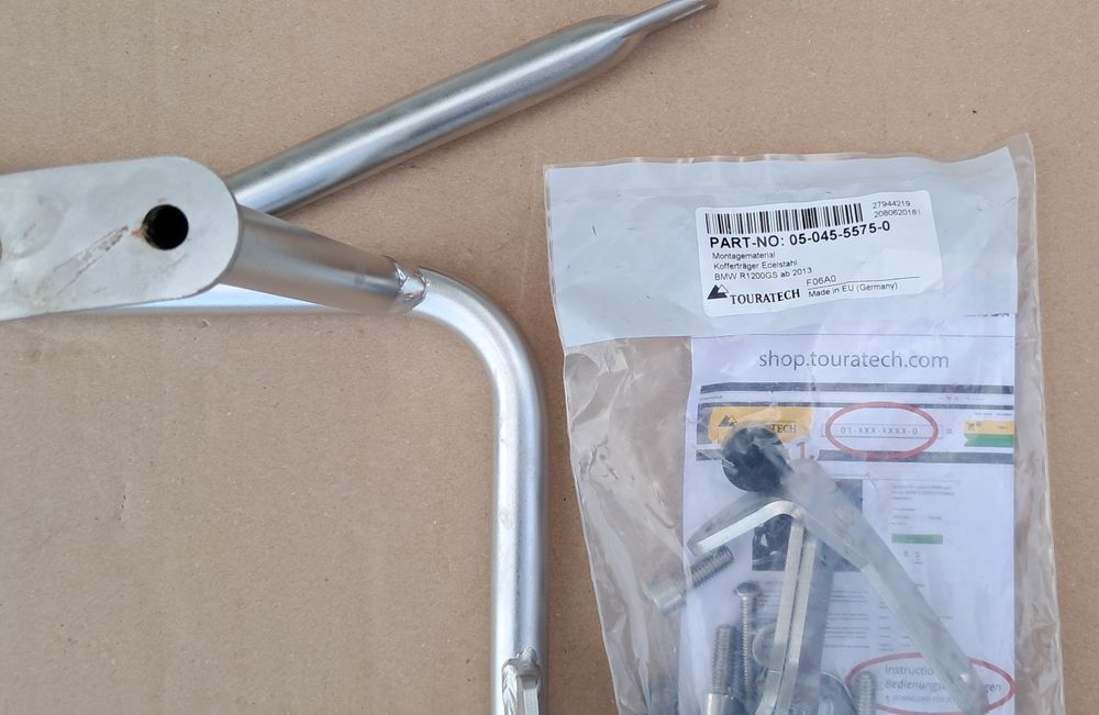 Stelaż Stelaże Kufrów Bocznych TouraTech BMW R1200GS LC od 2013 roku