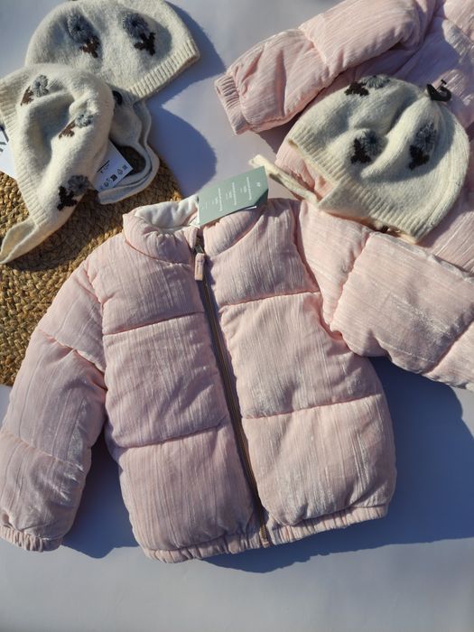 Курточка для дівчинки демисезонна з флісовою підкладкою h&m 98,104