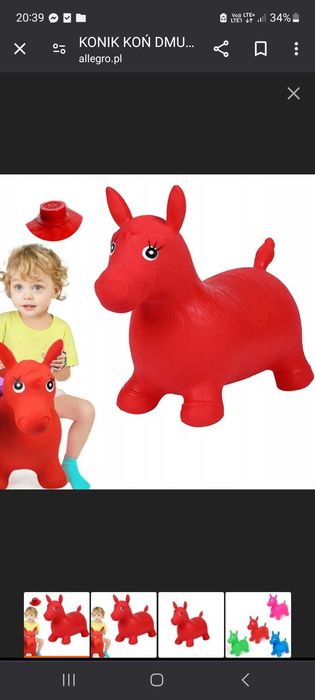 Konik gumowy do skakania