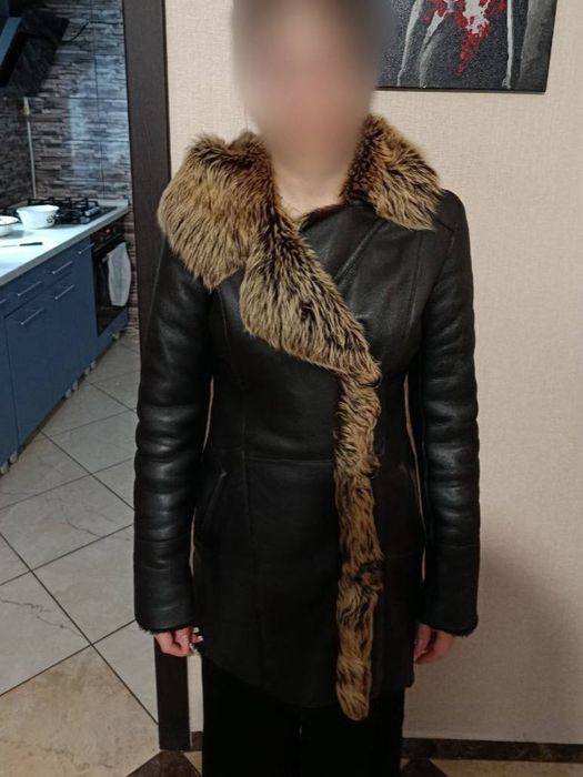Дубльонка жіноча,шкіряна, розмір S-M