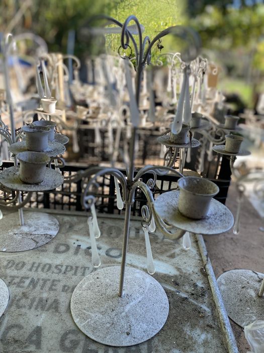 20 castiçais ferro 3 braços