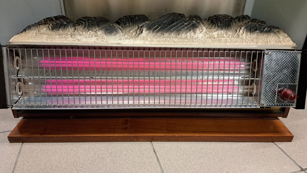 Kominek elektryczny, retro, z czasów PRL