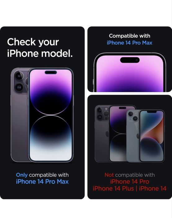 Filtro de privacidade protetor de ecrã para iPhone 14 Pro Max,
