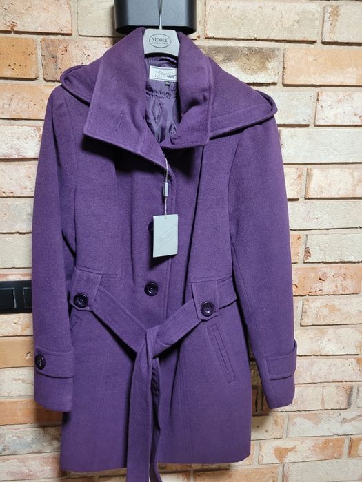 NOWY płaszcz damski flausz r XL