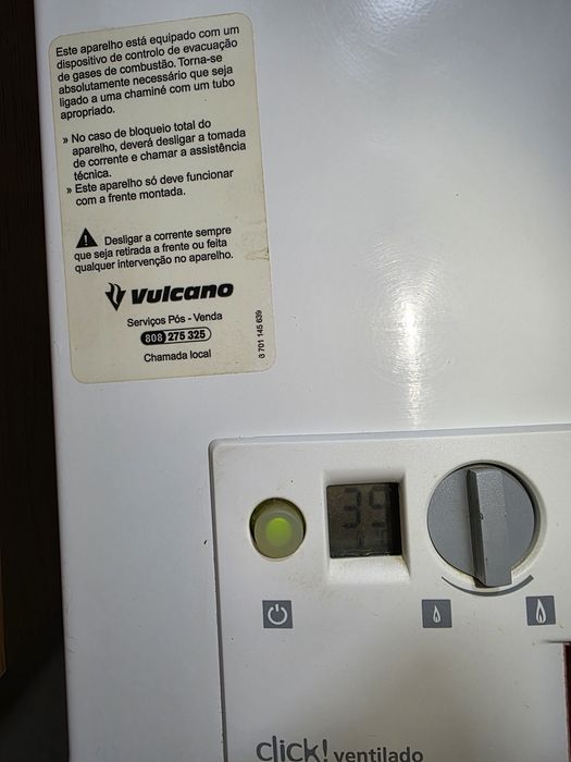 Esquentador Vulcano Inteligente ventilado