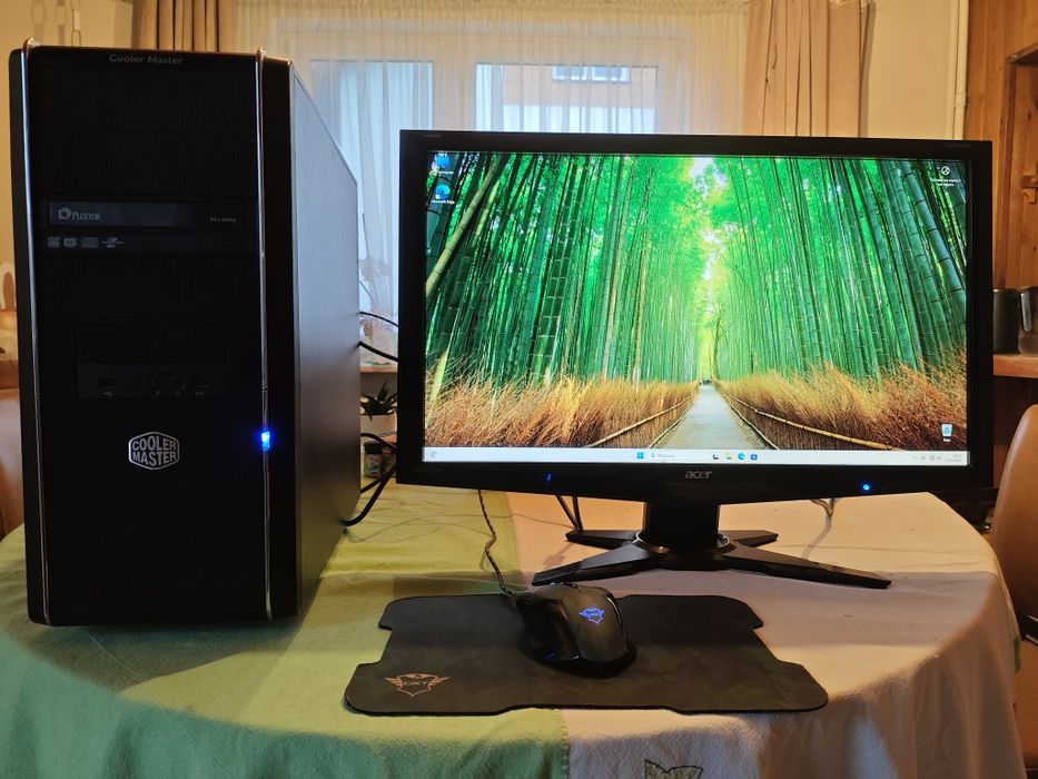 Zestaw i7-4770K | GTX 970 MSI | 20GB RAM | SSD | Monitor 24" | Windows 11 PRO | Klasa Premium