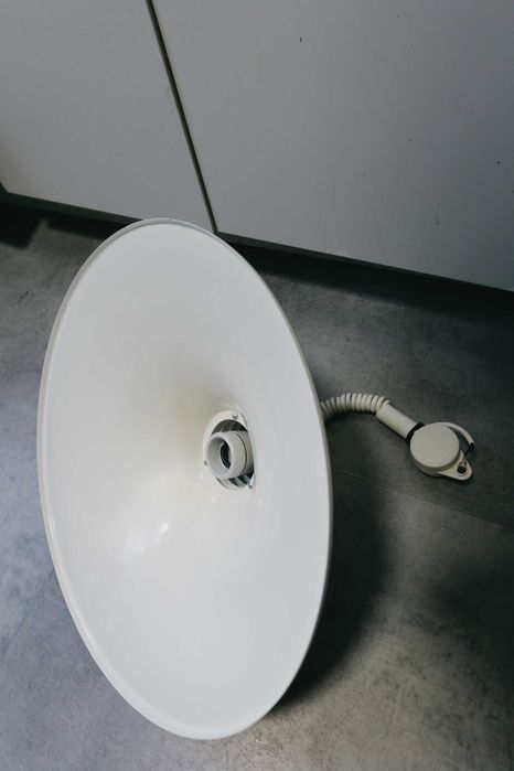 Fabryczna lampa wisząca rolo Typ Z-3A – Loft / Industrial / PRL oryginalna