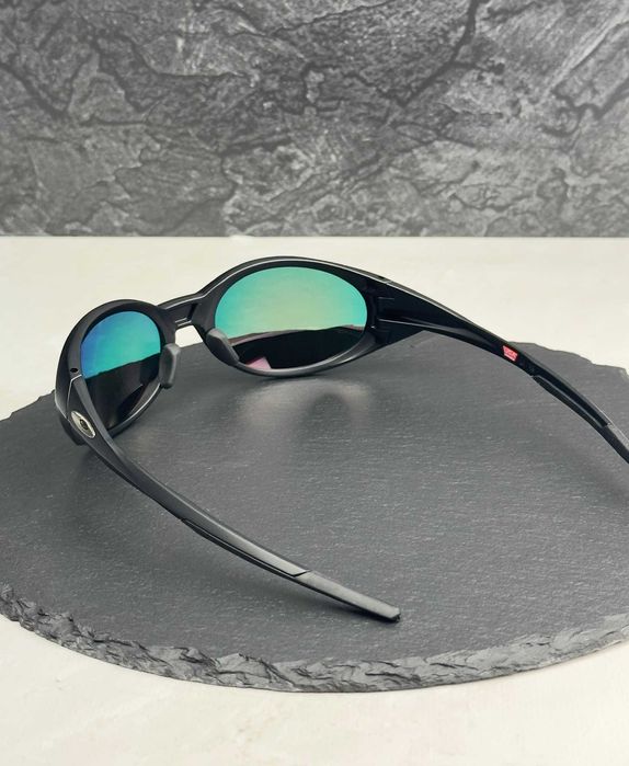 Сонцезахисні окуляри Oakley Eye Jacket Redux чорні овальні з лінзою Prizm Ruby, поляризація, чоловічі, оригінал