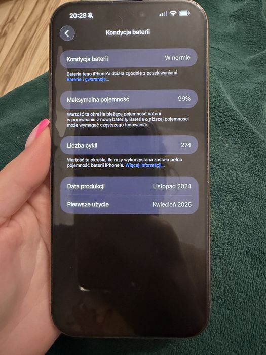 Iphone 16 pro max 256 GB Na Gwarancji