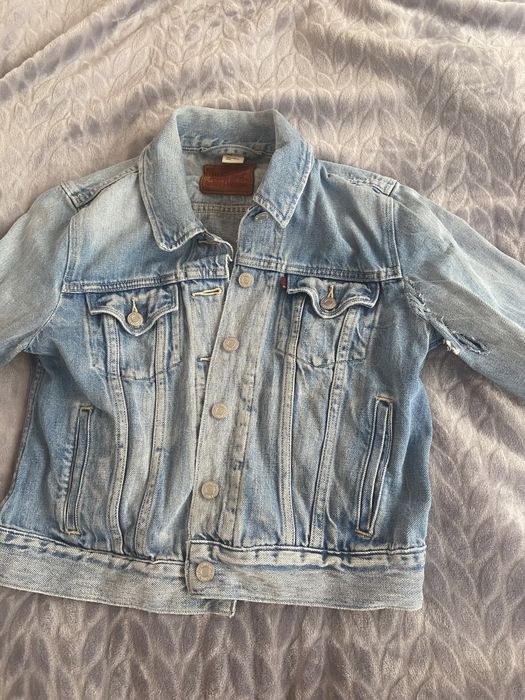 Levi’s kurtka jeansowa Trucker damska ripped