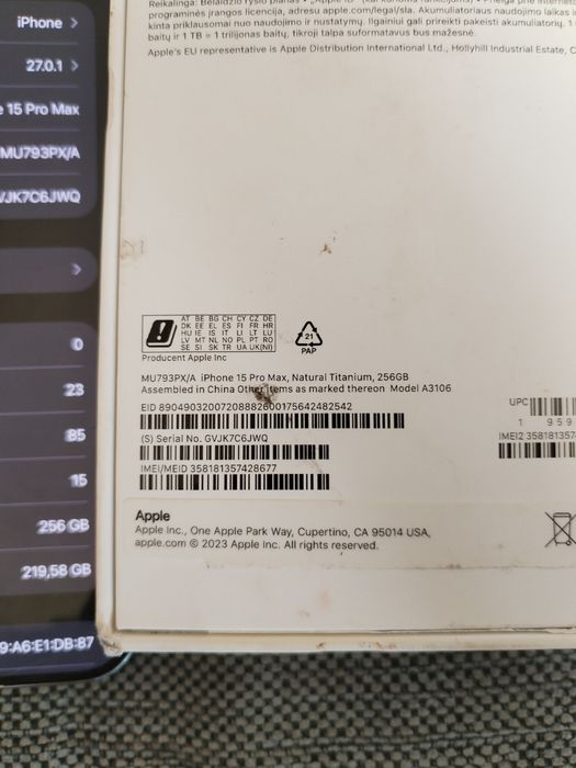 Spzedam Iphone 15 Pro Max