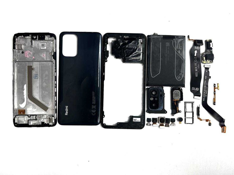 Разборка телефона Xiaomi Redmi Note 10 Black шрот, запчасти