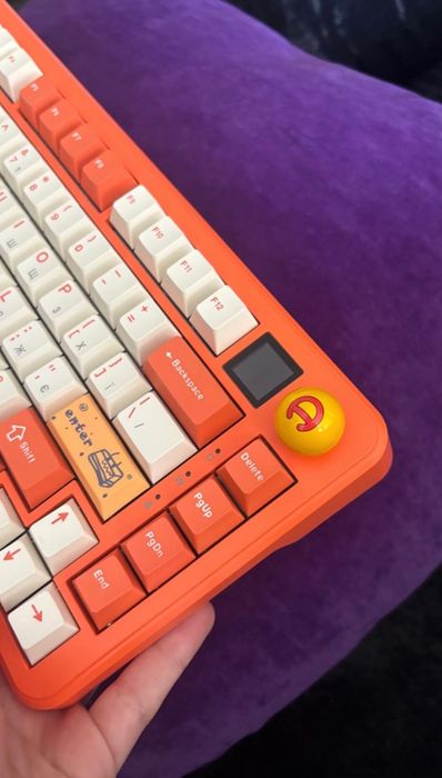 Клавіатура Ajazz AK820 Max Orange з Avocado Switch