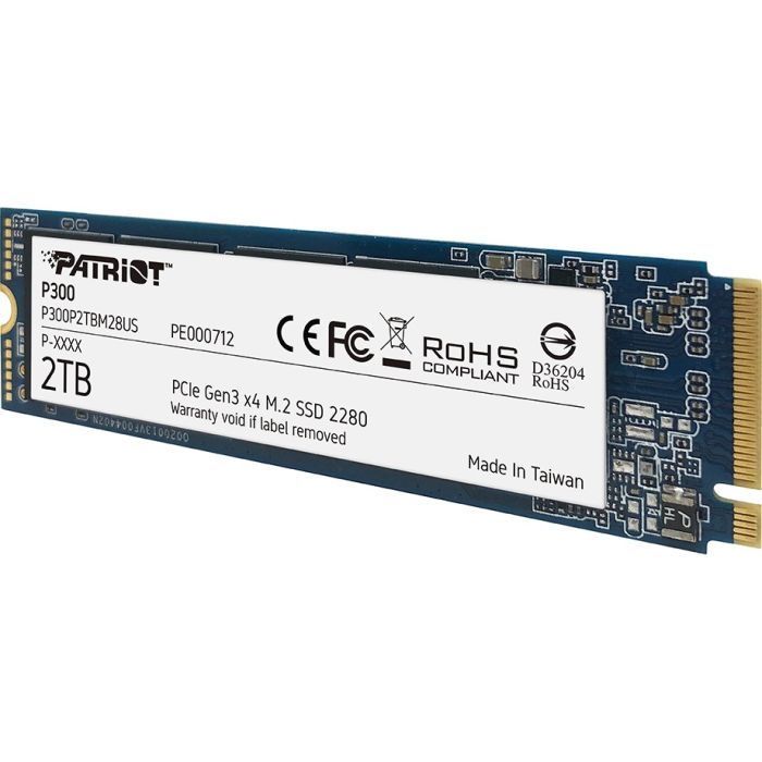 2TB Patriot M2 SSD NVME PCIeX 3.0 x4