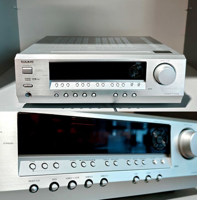 Amplituner AV Onkyo TX-SR304E 5x100W Dolby Pro Logic II Pilot Jak Nowy