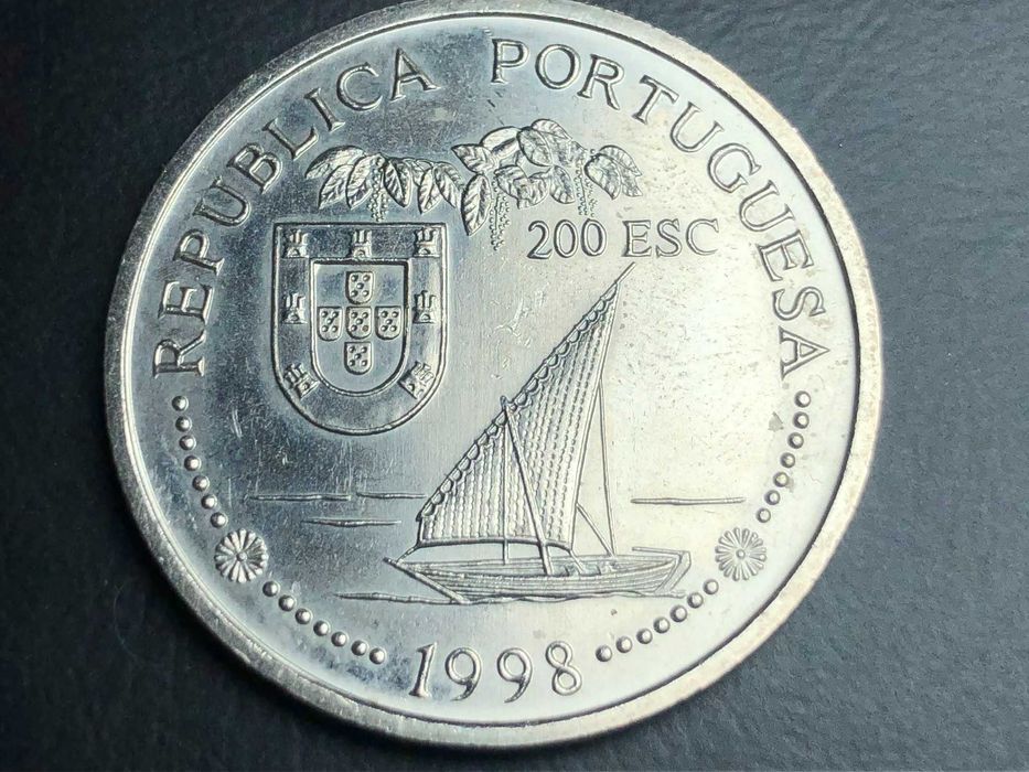 Portugal 1998 - 200 Escudos Cuproniquel - IX Série dos Descobrimentos – Vasco da Gama e o Caminho Marítimo para a Índia: Chegada à Índia