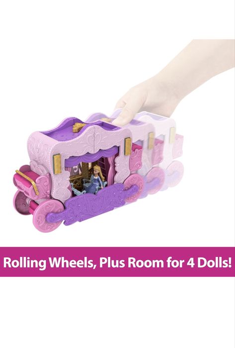 Ігровий набір Disney Карета-замок з мінілялькою Аврора 2 в 1