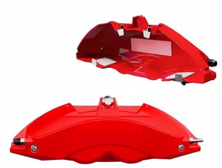 4 capas de pinças travão maxilas em alumínio de encaixe direto nas pinças para BMW Audi Mercedes Tesla etc.