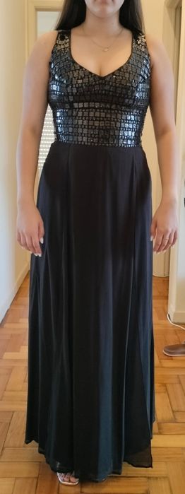 Vestido cerimónia castanho chocolate