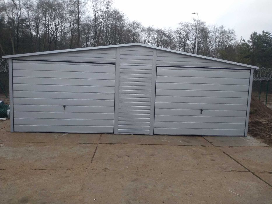 Garaż blaszany 6x6 dwustanowiskowy PRODUCENT na wymiar (57)