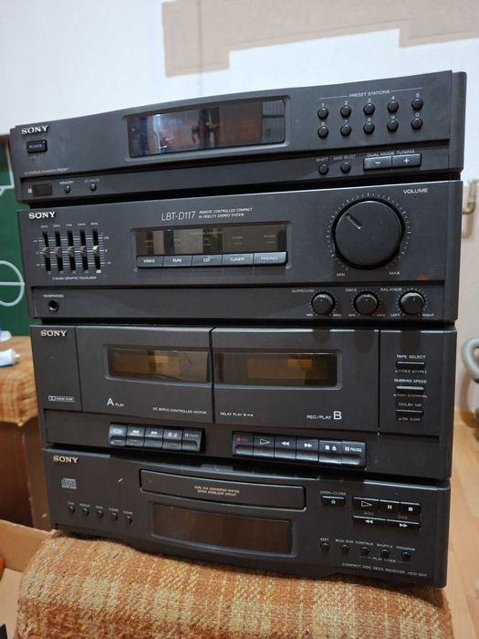 Wieża Stereo SONY LBT-D117 – Klasyk z lat 90. + Phono / Equalizer