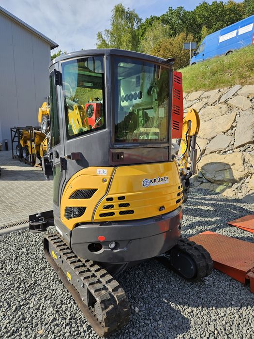 Koparka Minikoparka 2,5T KRÜGER YANMAR 380F V5,klima,kabina,Fujikoshi®
