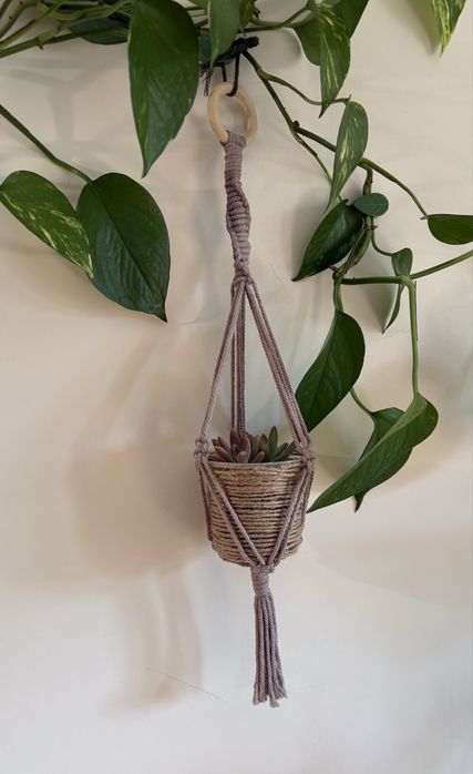 Suportes de Vaso em macrame