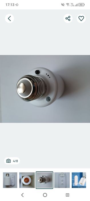 Oprawa żarówka zdalne sterowanie czasowe pilot E27 60W LED